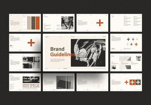 Brand Guidelines Presentation Template for Designers and Branding Projects