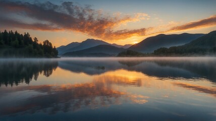 Fototapeta premium Mountain lake