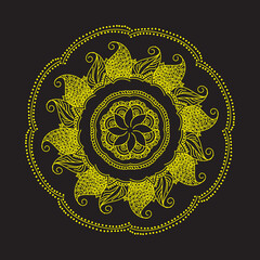 mandala round ornament