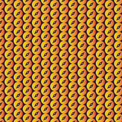 seamless pattern with yellow dots