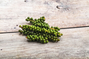 Green pepper corn on the branch