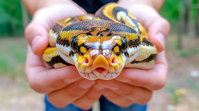 child holding a frog