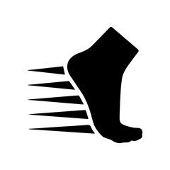 speed run glyph icon