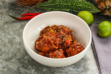 Asian cuisine - Chicken Manchurian with gravy