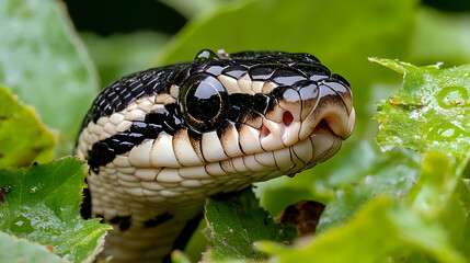 Obraz premium snake in the grass