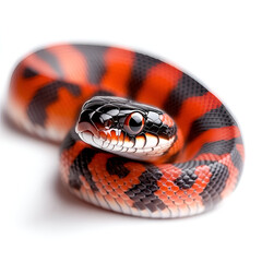 Naklejka premium snake on white background