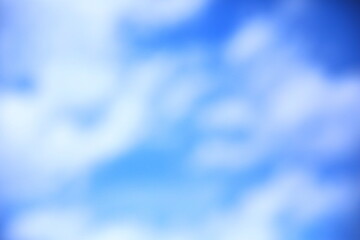 ぼかした雲がデザイン的な背景素材