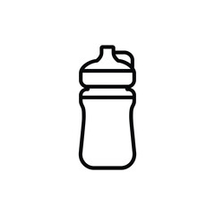 Simple outline icon of a sippy cup