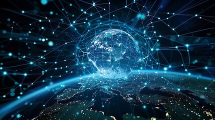 A vibrant fusion of technology, science, and design, featuring digital patterns, abstract shapes, and futuristic concepts. Dynamic waves, geometric grids, and colorful fractals create a stunning visua