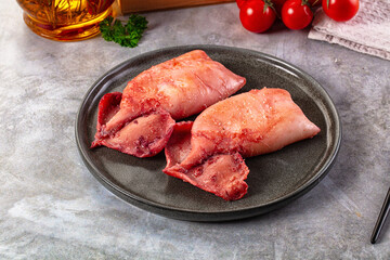 Delicous roasted calamari with protein