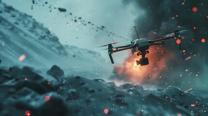 A vibrant fusion of technology, science, and design, featuring digital patterns, abstract shapes, and futuristic concepts. Dynamic waves, geometric grids, and colorful fractals create a stunning visua