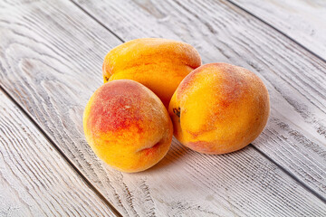 Fresh juicy ripe sweet peaches