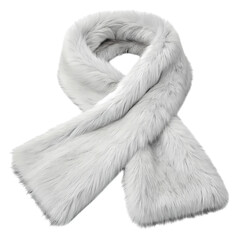 Soft White Faux Fur Scarf: Winter Fashion Accessory