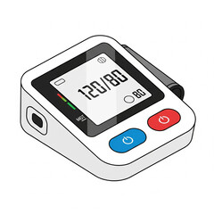 digital tensiometer isometric icon