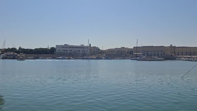 Close up photo of Bari city. Italy, 10 of August. 2025