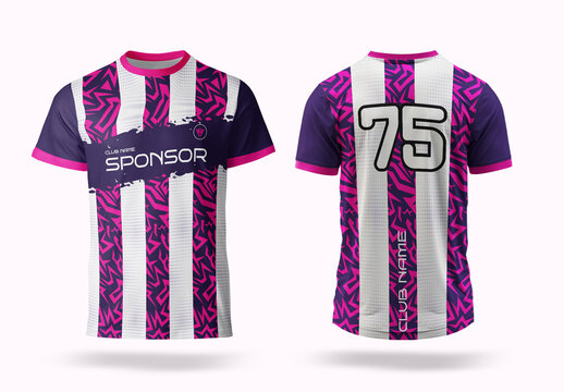Editable Soccer Jersey Uniform Design Template