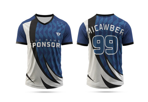 Sports Jersey Design Layout Template