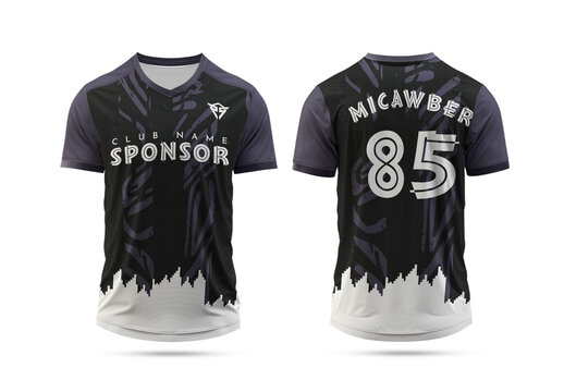 Editable Sports Jersey Kit Design Layout