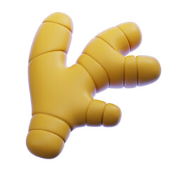 Ginger 3D Icon.