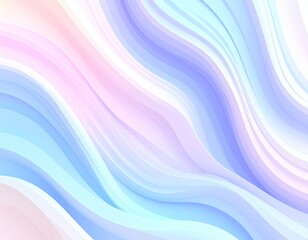 Fototapeta premium 3D Pastel Gradient Waves with Smooth Curves