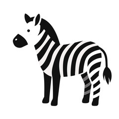 Obraz premium Zebra vector illustration isolated on a white background