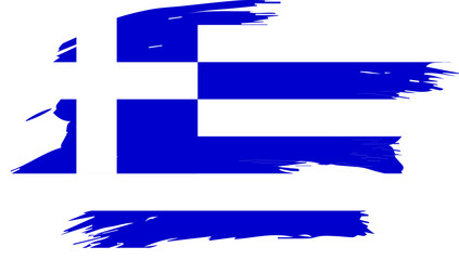 Fototapeta premium Greece Country Map and Flag Design – Vector Illustration