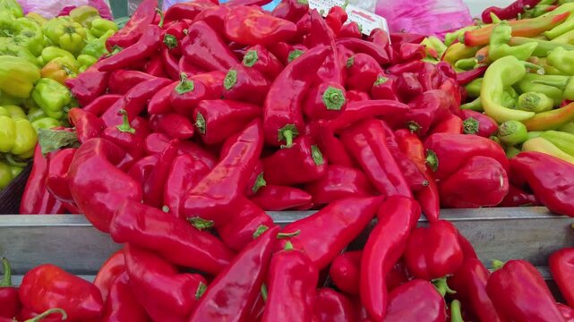 red and green peppers