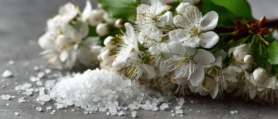 Acacia Flowers and Salt