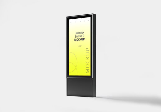 Light Box Banner Mockup