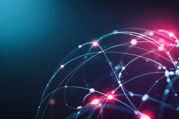 Obraz premium Digital network connection background