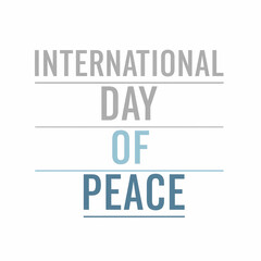 Obraz premium International day of peace . International peace day design, photo, illustrator