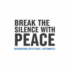 Obraz premium International day of peace . International peace day design, photo, illustrator
