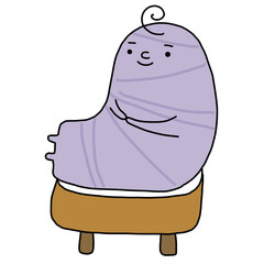 cartoon illustration of a taro 