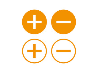 Fototapeta premium plus minus button icon