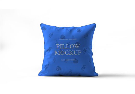 Square Cushion Pillow Mockup