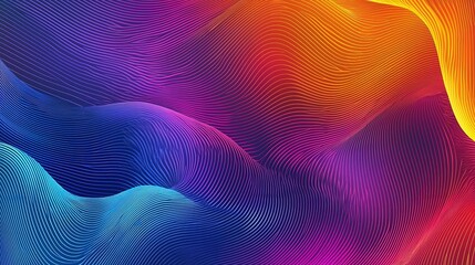 Fototapeta premium Colorful Abstract Wavy Gradient Background with Geometric Shapes for Digital Marketing Social Media and Packaging​ 