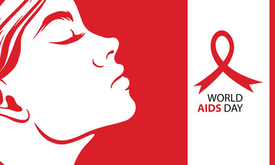 World AIDS Day background file with subtle red ribbon patterns and a clean, respectful design for educational use.