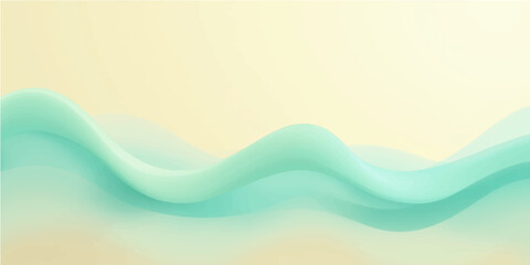 Abstract blue wave background with flowing water design and smooth curved lines vector illustration