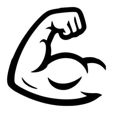 recommend clip art: Flexed Bicep Arm Muscle flexing strength