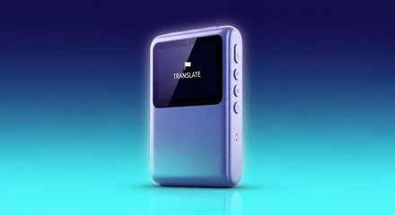 Modern portable translator device breaks language barriers for global travelers and professionals