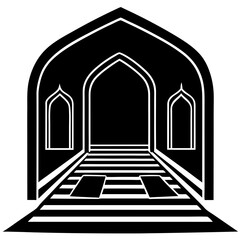 Fototapeta premium vector illustration of a white arch