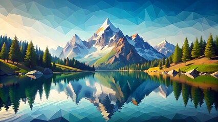 Mountain Lake Reflection