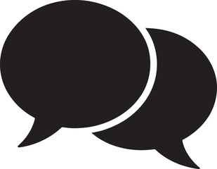 Speech Bubbles Icon Vector Illustration Silhouette Graphic Symbol Sign Pictogram Design