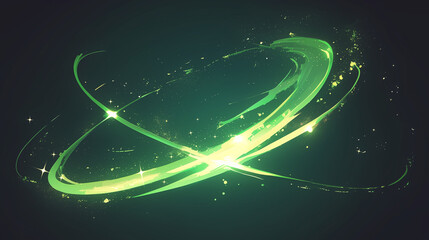 癒やしの魔法をイメージした、優しく輝く光のエフェクト2