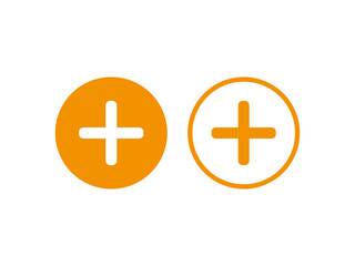 Obraz premium plus button sign