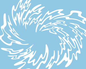 Spiral explosion splash effect bolt cartoon element mess line background editable