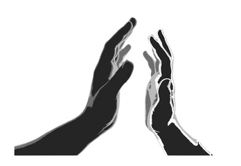 Fototapeta premium hand to hand 