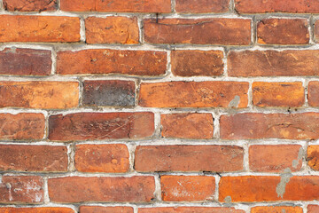 Background of an old 19th-century brick wall.