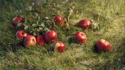 Beautiful orchard with ripe apples on lush green trees vibrant outdoor scenery showcasing fresh seasonal fruit healthy natural produce and scenic farming landscape