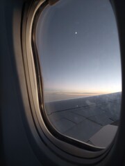Fototapeta premium A moon view from the air plane